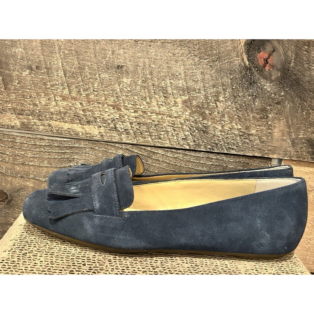 Talbots Becca Kiltie Driving Moccasins Size 7.5‎ M in Navy Suede